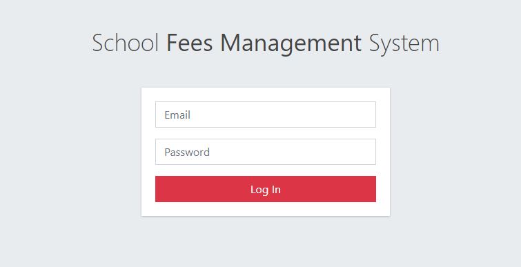 School Fees Management System 