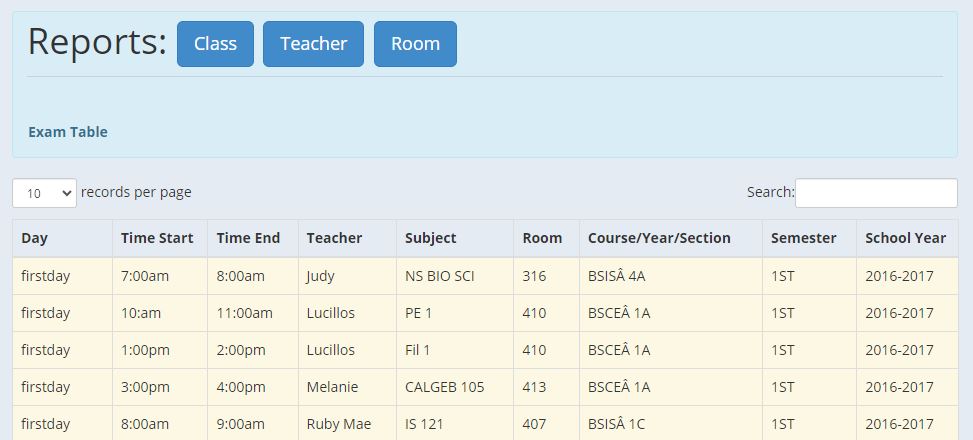 The University Timetable Management System