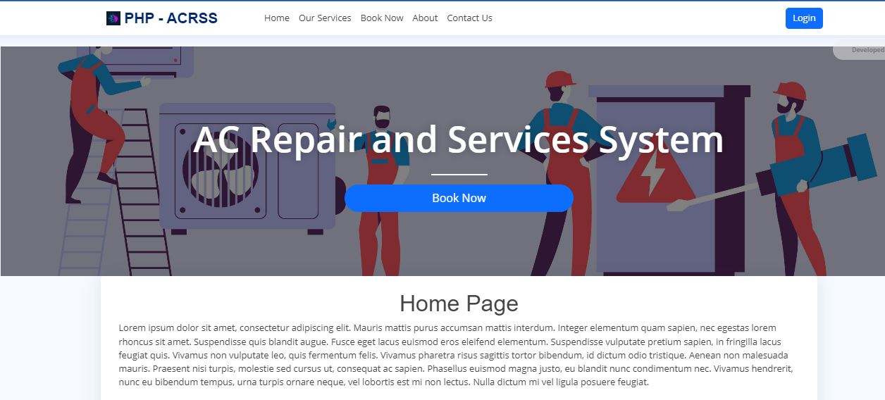 AC Repair and Services System