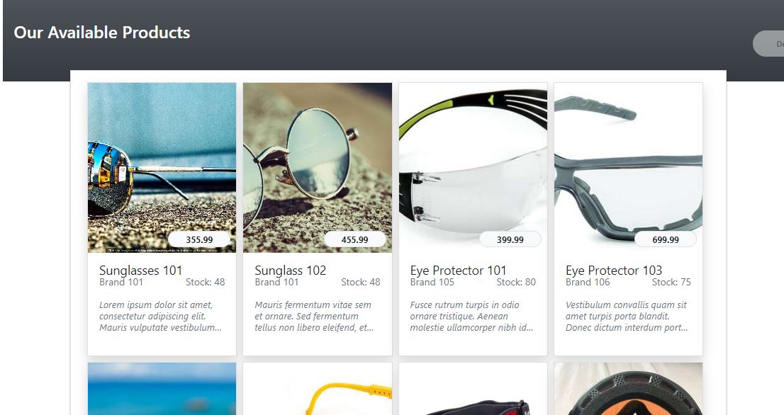 Online Eyewear Shop
