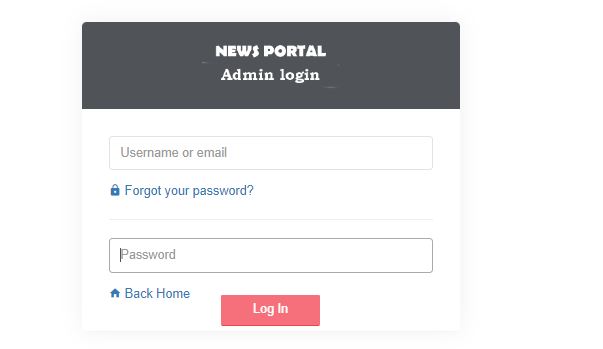 Admin Login