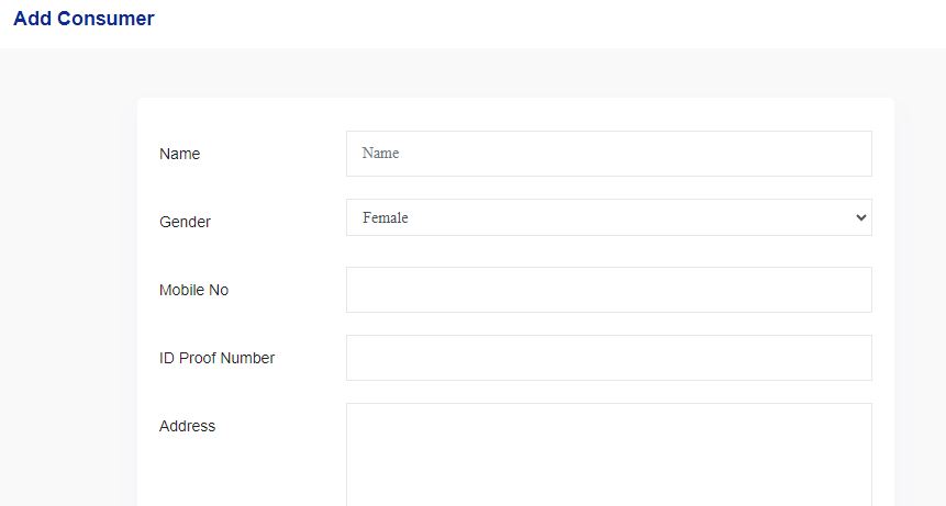 Register New Consumer