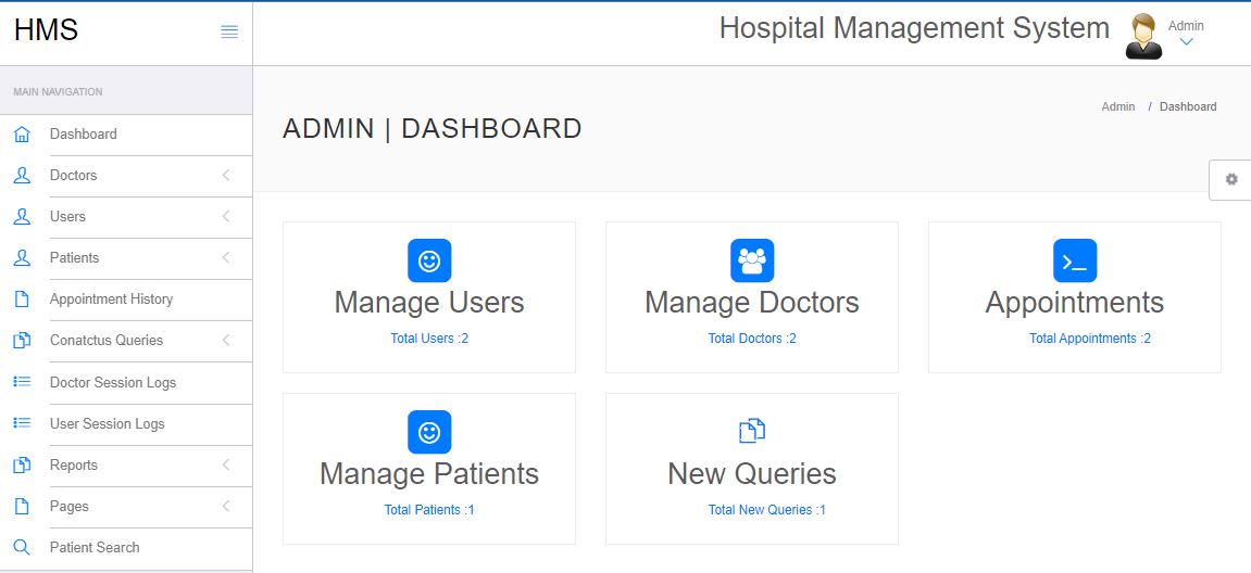 Admin Dashboard