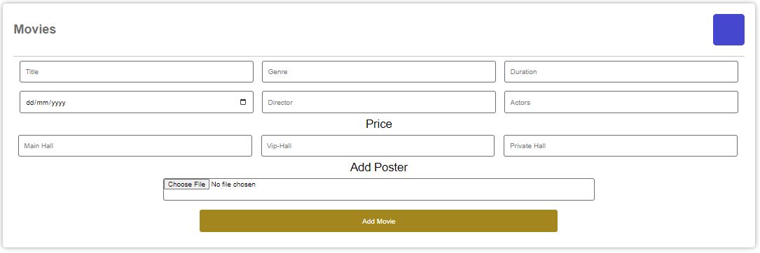 Add New Movie Form